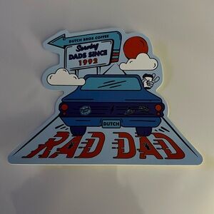 Dutch Bros - “Rad Dad” sticker - Father’s Day